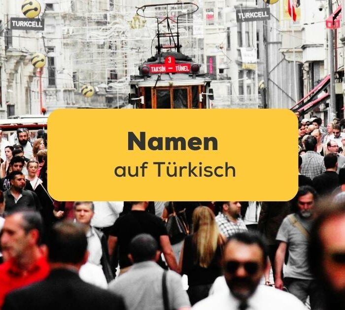Türkische Großstadt mit Einheimischen die Namen auf Türkisch haben